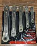 Vintage Craftsman 4369 5-PC Metric Box-end Ratchet Wrench Set Used Usa. Fixed Price $35.00.