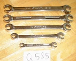 Snap-on Tools Piece Sae. Double End Flare Nut Wrench Set RXFS605B. Fixed Price $165.00.