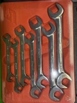 Snap-on Tools Usa New 7PC Sae Flank Drive Plus 4 Way Angle Wrench Set SVS807A. Fixed Price $309.00.