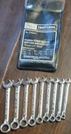 Craftsman 10-PIECE Combination Ignition Wrench Set 9-43441 Steel Sae 3/16-3/8. Fixed Price $16.50.