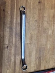 Snap-on Tools Usa Sae 9/16" & 5/8" Offset Chrome Box End Wrench X01820. Fixed Price $22.99.