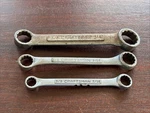 Sears Craftsman -v- Sae Stubby Short Double Box End Wrench Set Crown Logo Vv Usa. Fixed Price $22.00.
