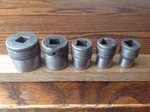5 King Dick Sockets 11/16"TO 1/4"WHITWORTH With 1/2"DRIVE.. Fixed Price $47.02.