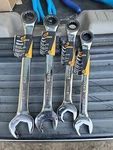 4- Gearwrench 85515 12 Open End Ratcheting Combination Reversible New. Fixed Price $69.95.