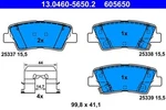 Ate Disc Brake Pad Set For Kia Hyundai Carens Iv Ceed Niro Van Pro 58302-1RA30. Fixed Price $44.63.