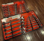 Craftsman Polished 26-PIECE Wrench Set 12-POINT Standard Metric #94963 & 947964. Fixed Price $189.95.