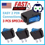 Blue 3X Car Auto Rocker Switch Spst On Off Toggle 15 Amp 250V 20 125V Pin. Fixed Price $7.99.