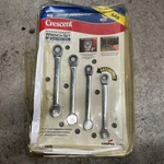 4PC Crescent 3/8 To 9/16" Ratcheting Reversible Combination Wrench Set Nos. Fixed Price $36.00.