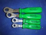 Matco Wrdmg 8 10 14 15MM Ratchet Wrenches Green Handle. Fixed Price $138.75.