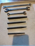 Lot Of 7 Blackhawk Tools 3 Wrenches And 4 Center Punches. Fixed Price $28.00.