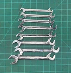 Snap On Tools SVSM807 8PC Metric 4-WAY Angled Wrench Set 10MM 17MM + 16. Fixed Price $175.00.