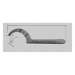 Martin 0474A Adjustable Pin Spanner Wrench, 4-1/2 To 6-1/4 Inch Capacity. Fixed Price $90.13.
