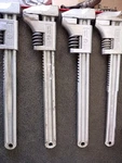 Vintage Diamond Forged Adjustable Wrench Model CC712 12". Fixed Price $215.00.