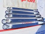Snap-on 5PC Metric 12PT Deep Offset Box Wrench 10-19MM #XOM605. Fixed Price $250.00.