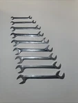 Snap-on Four-way Angle Head Open End Wrench Set VS10-VS30 9 Pieces. Fixed Price $289.99.