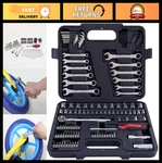121-PIECE Mechanic Tool Set Metric & Standard Socket Wrench Kit For Home, Auto. Fixed Price $91.99.