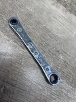Snap On 1/4"-5/16" 6PT Chrome Ratcheting Box End Wrench R810SC. Fixed Price $16.76.