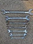 S-k Open End Wrench Set Of 7 Pieces Sae Sk Tools Wayne Usa. Fixed Price $20.00.