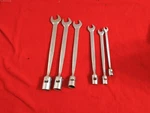 Snap-on FHO607 Flex Head Open End Combination Wrench Set Pc Sae 3/8 3/4 Usa. Fixed Price $165.99.
