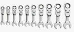 Gearwrench Flex Ratchet Set 10-19MM Off Corner Design Chrome Finish. Fixed Price $163.29.