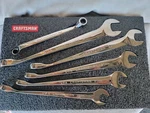 New! Craftsman Usa 5PC Cross Force Comb Wrench Set 46528, 19-22MM & 24MM + Extra. Fixed Price $317.77.