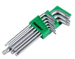POWERBUILT941203 Torx Key Set 9-PIECE Long Arm Star Wrench Mechanic Tool. Fixed Price $49.98.
