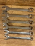 Snap Lot Of 6 Short Stubby Combination Box End Wrench 12PT Oex Sae Read Desc. Fixed Price $59.00.