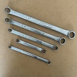 Craftsman 5PC Sae 12-PT Double Box End Wrench Set -v- Series 1/4" To 7/8" Usa. Fixed Price $50.00.