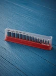 Snap-on 214YSFY Piece 3/8" Drive 6 Point Socket Set Red Tray. Fixed Price $342.00.