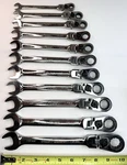 Blue Point 12PC Flex Head Ratchets 8MM-19MM Taiwan Missing. Fixed Price $300.00.
