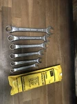 Vintage Sears Piece Sae Open End Wrench Set Made Japan 9-4390 3/8-11/16. Fixed Price $31.50.