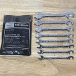 Craftsman Sae Open End Ignition Wench Set V Series 9 4306 Usa Complete W/ Pouch. Fixed Price $21.95.