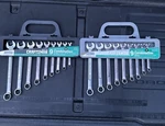 Sears Craftsman Usa 18PC Point Combination Wrench Sets 44162 44163 Sae Metric. Fixed Price $209.00.