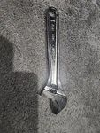Snap-on Tools Usa New Style Length Chrome Smooth Jaw Adjustable Wrench AD8C. Fixed Price $105.00.