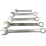 Indestro Combination Wrench Lot, 5 Pieces, Mixed Sae & Metric, Vintage Usa Tools. Fixed Price $39.70.