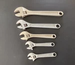 Craftsman 5-PIECE Adjustable Wrench Set (2) 6", 8", 10"AND 12" Usa 44605. Fixed Price $90.00.