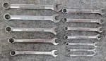 Set Of 12 Metric And 6 Point Craftsman Combination Wrenches Multiple Series. Fixed Price $79.99.