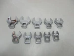 Craftsman 10PC 3/8 Drive Metric Crowfoot Wrench Set 10MM Thru 19MM. Fixed Price $55.00.
