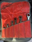Snap-on 8PC Ratcheting Wrench Set 6/12PT Sae Usa 1/4"-15/16" W/C-62B Pouch. Fixed Price $100.00.
