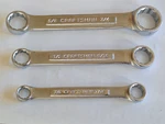Nos Craftsman Usa 4365 Vv 3-PC Short Stubby Sae Box End Wrench Set 3/8" 3/4". Fixed Price $109.99.