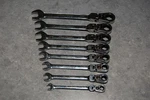 Ratcheting Flex Wrench Set Blue Point Sae. Fixed Price $182.00.