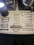 Assorted Lot Of 32 Wrenches Metric & Sae Combination , Double Open Flare Nut. Fixed Price $54.00.