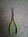 Snap On Tools 609CP Green Duckbill Serrated Flat Needle Nose Pliers 9-1/4 Usa. Fixed Price $45.00.