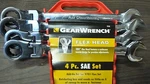 K-d Tools 9703 Sae 4 Pcs Flex Head Xl Gear Wrench 13/16.7/8,15/16,1" W/13PC Rack. Fixed Price $147.95.