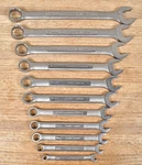 11PCS Craftsman Metric Combination Wrench Set Near Complete 20MM-6MM 12-POINT. Fixed Price $78.00.