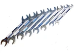 Snap On Tools Usa 8 Piece 4 Way Angle Head Open End Wrench Set 7/16 15/16. Fixed Price $199.95.