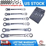 6PC Extra Long Ratcheting Wrench Spanner Set Double Box End Flex-head Sae Metric. Fixed Price $40.89.
