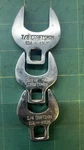 Craftsman 3/8" 13/16, 3/4 Drive 1" Crowfoot Wrench -v- 43628,43626, ?. Fixed Price $35.00.
