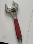 Snap On ADHW12A Red 12" Soft Grip Wide Mouth Adjustable Wrench 300MM 0-55MM Used. Fixed Price $293.17.