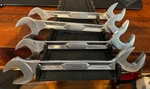 Snap-on 4PC Way Angle Head Open End Wrench Set 13/16 7/8 15/16 1" VS26-VS32. Fixed Price $249.95.